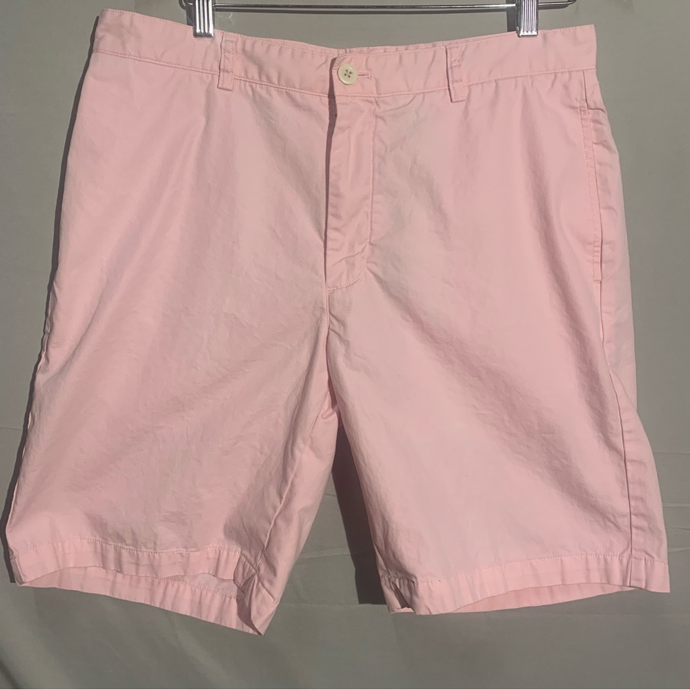 Vineyard Vines Shorts Mens 34 Pink Chino Button Fly Summer Golf Club Shorts